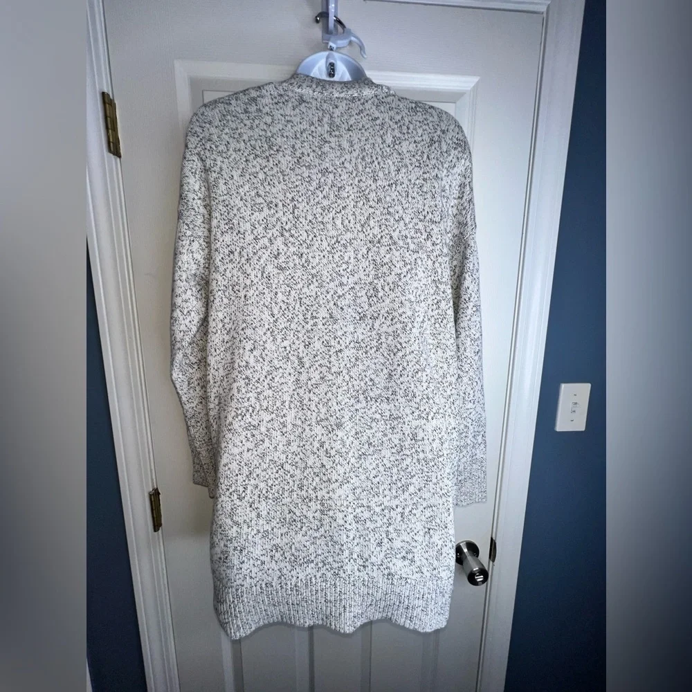 Madewell Women’s X Small White Marled Aztec Cotton Midland Cardigan Sweater XS